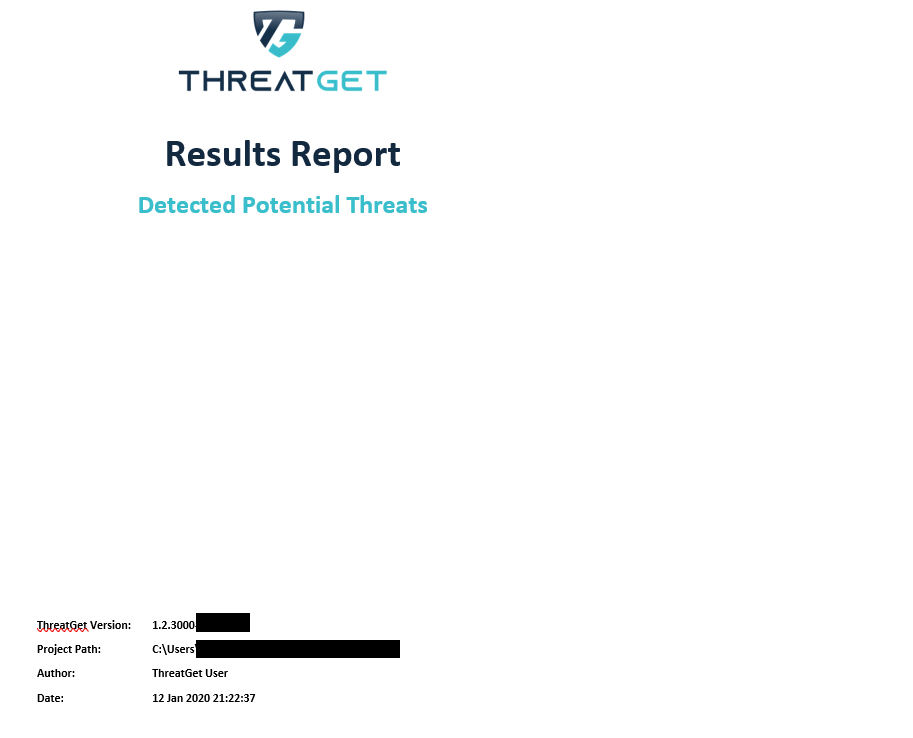 ThretGet report main site
