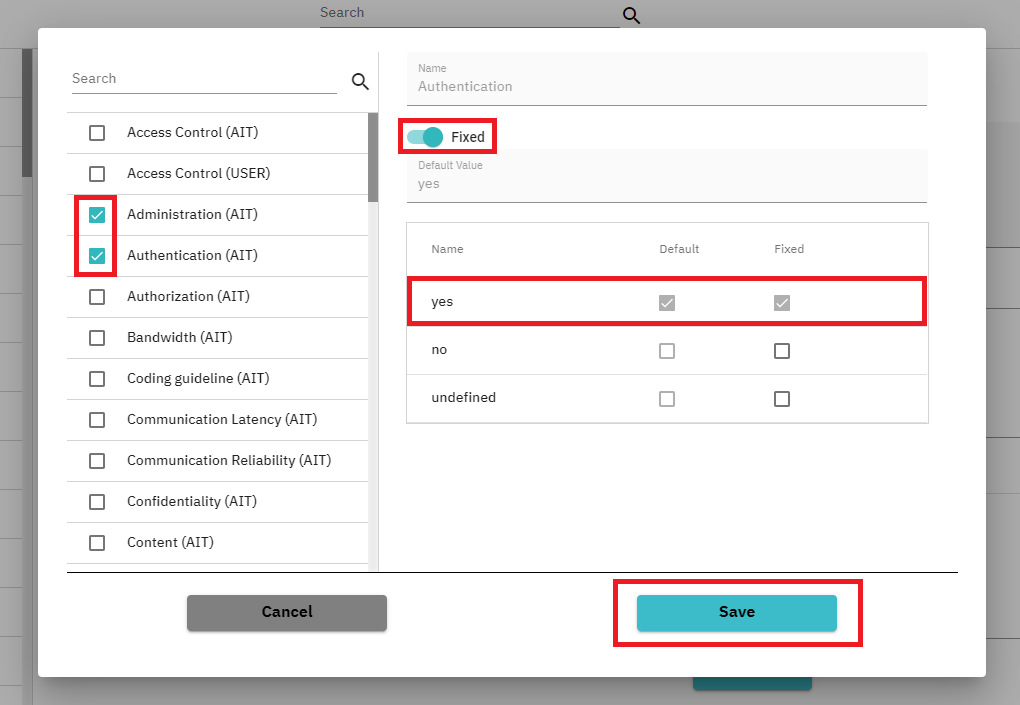 Add tagged value to element dialog with marked tagged values which will be added