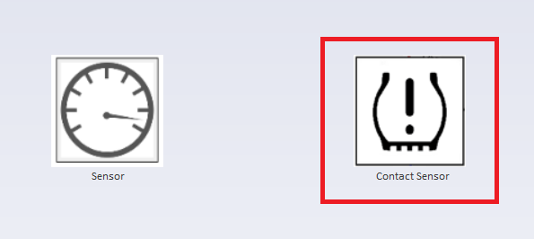 Example diagram with marked contact sensor