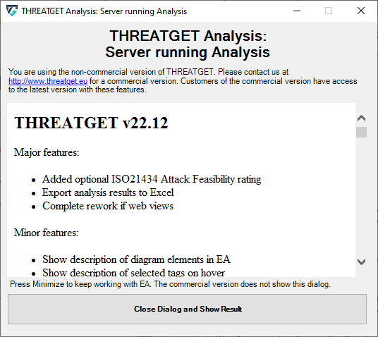 ThreatGet  Running