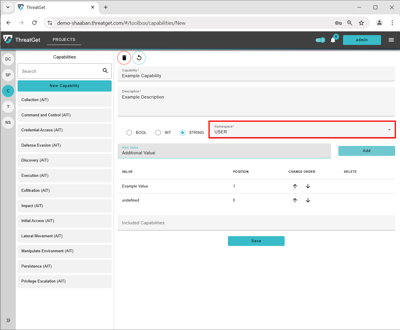 Namesapce Capability