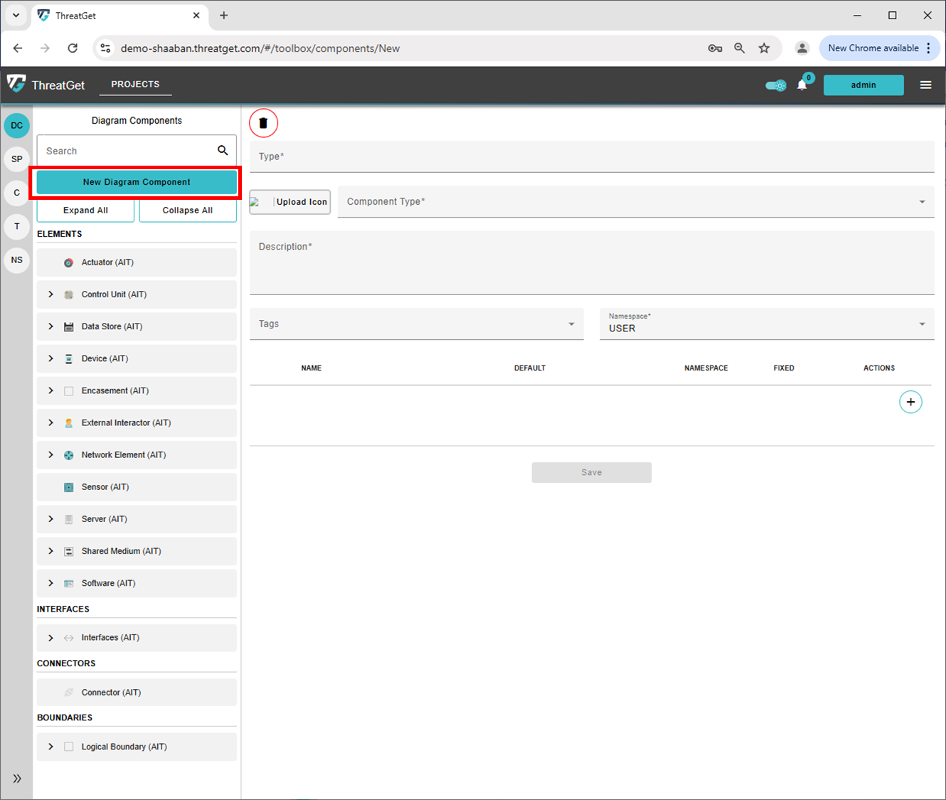 Button New Component