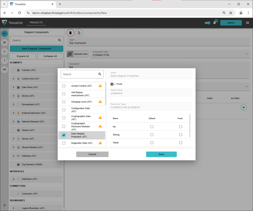 New Connector Security Poperties