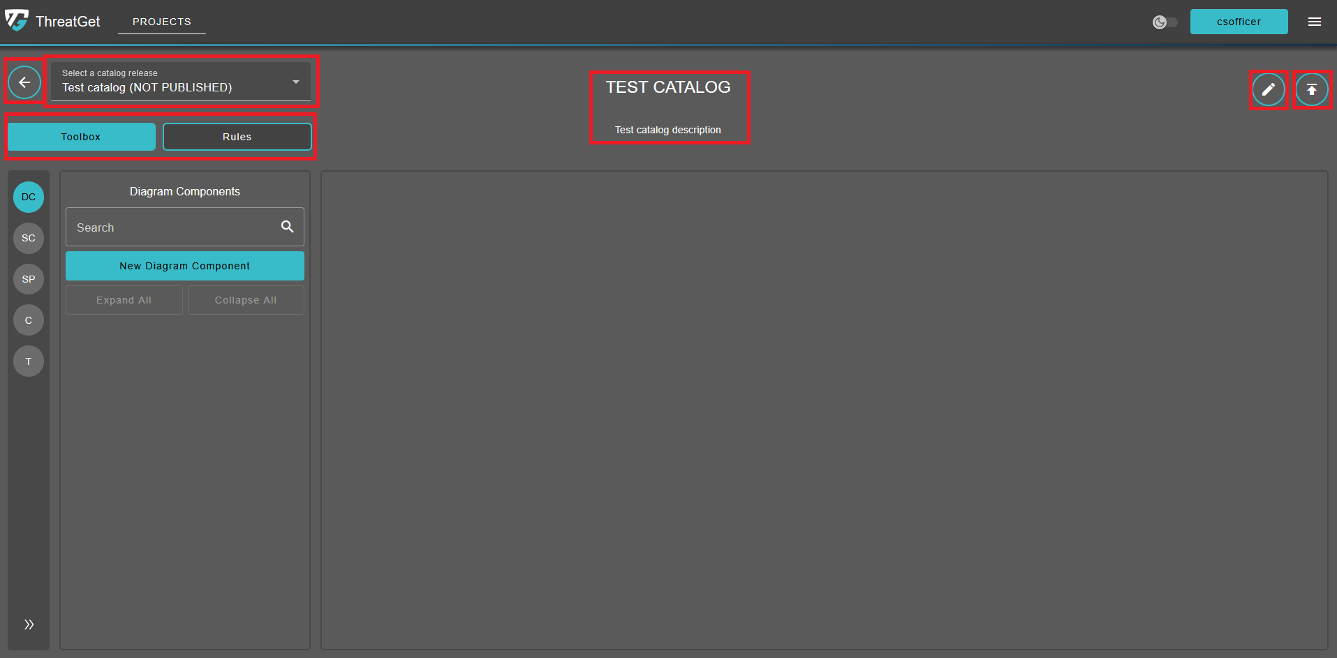 Catalog release view