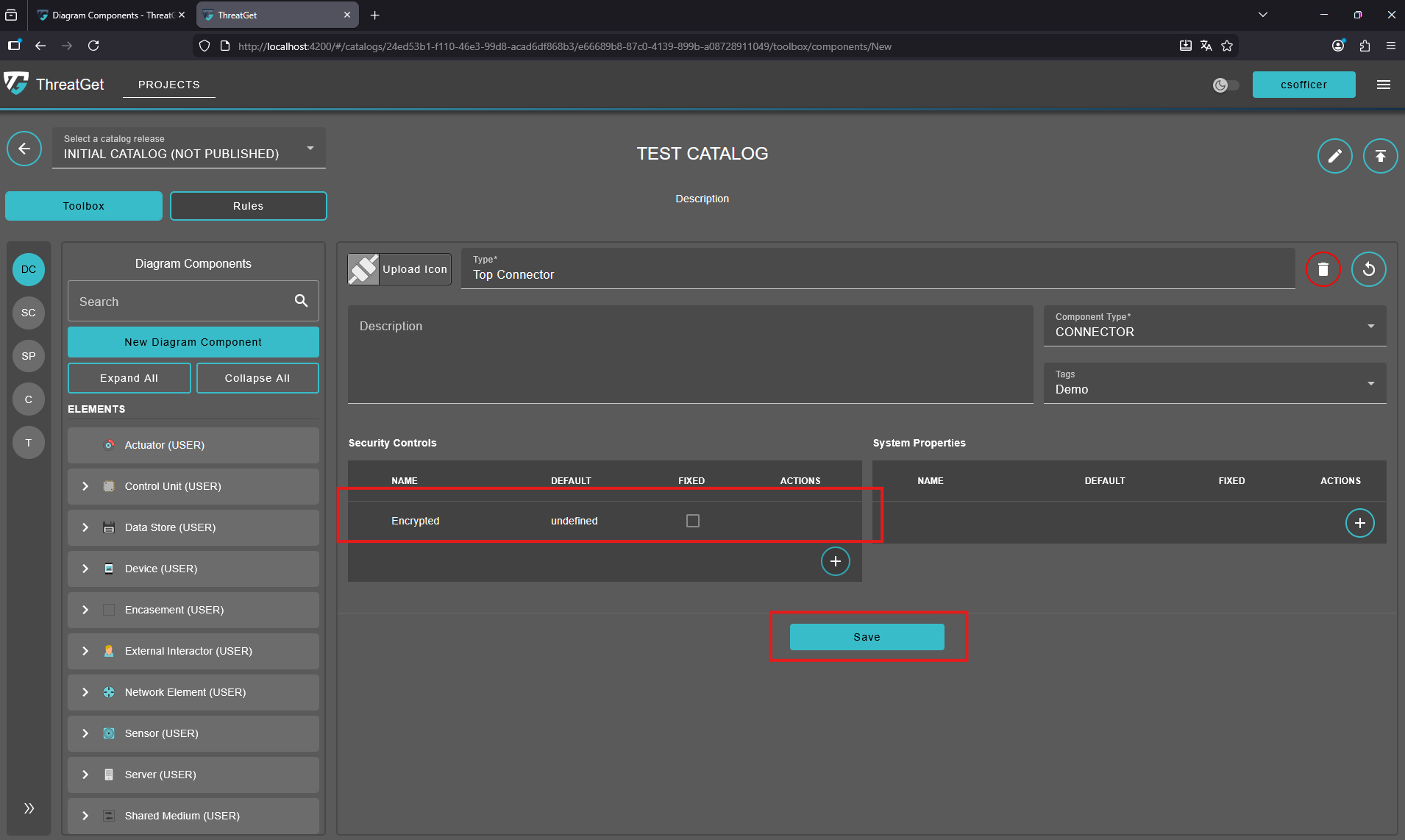 New Connector Security COntrol